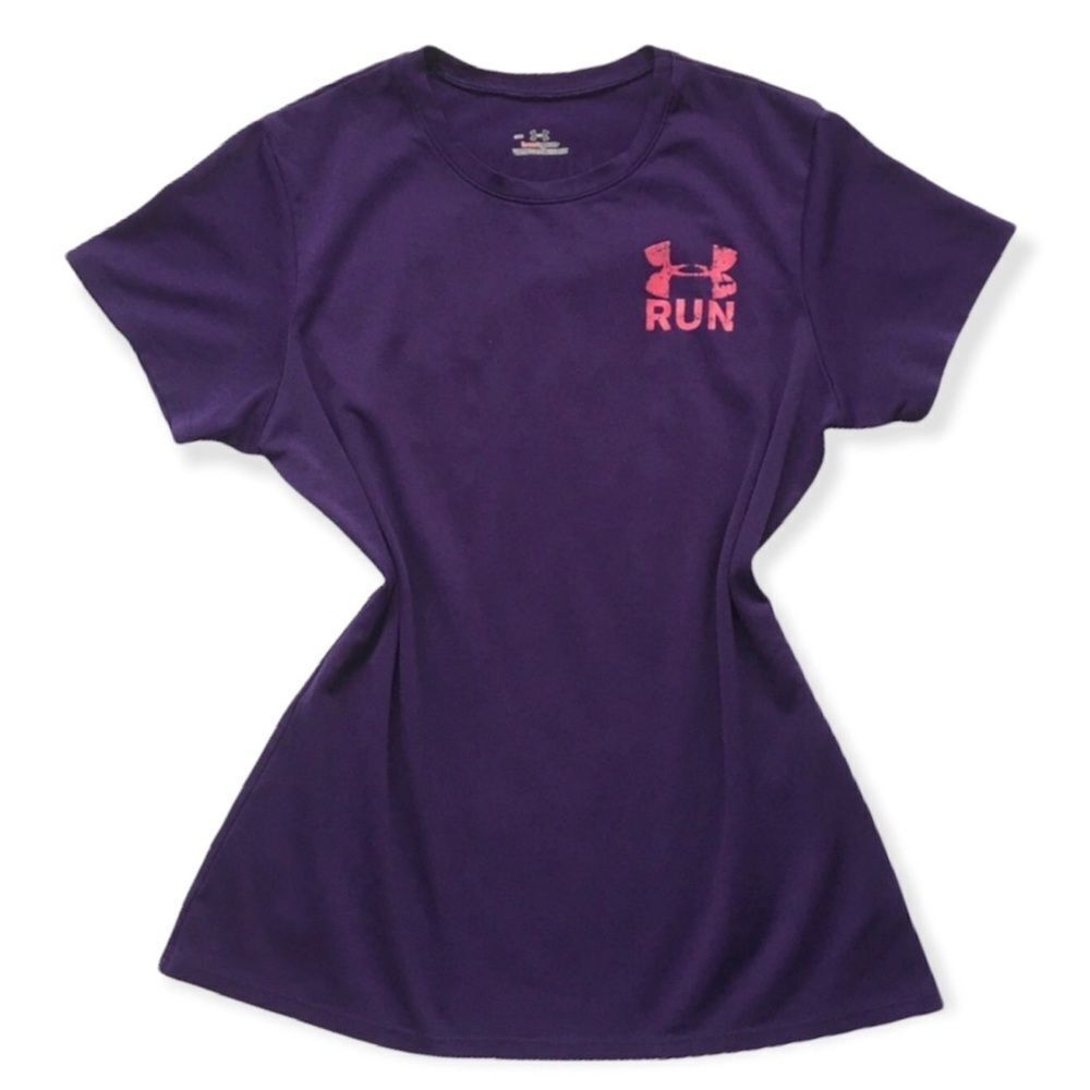 🔃Under Armour Heat Gear Purple Short Sleeve Shirt